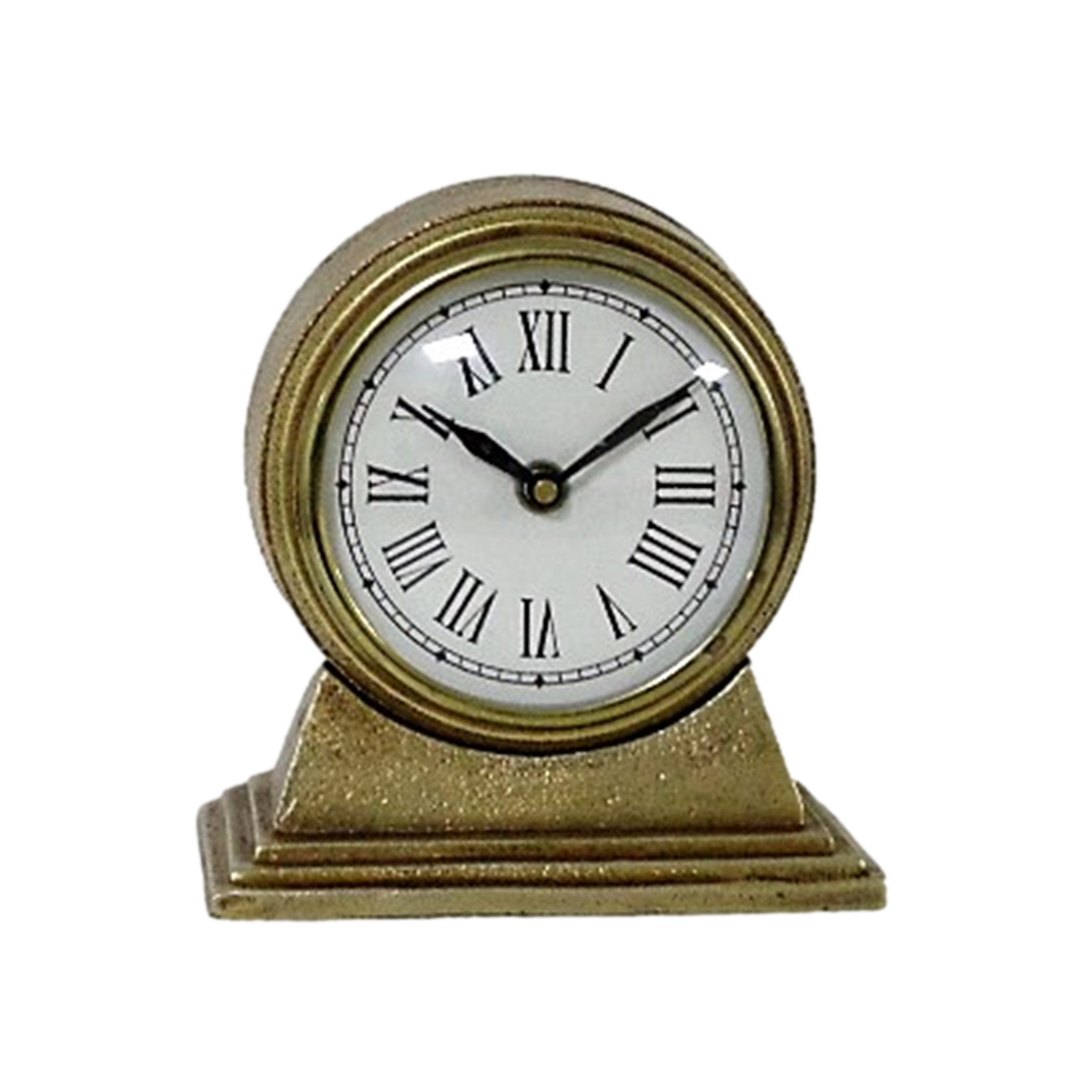Antique Brass Table Clock – Mayker Interiors