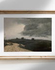 Moody Muted Landscape Art | Vintage Overcast Art Print L227: 16”x20”