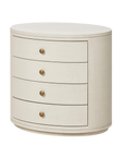 Amelia Oval Nightstand (Ivory)