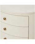 Amelia Oval Nightstand (Ivory)