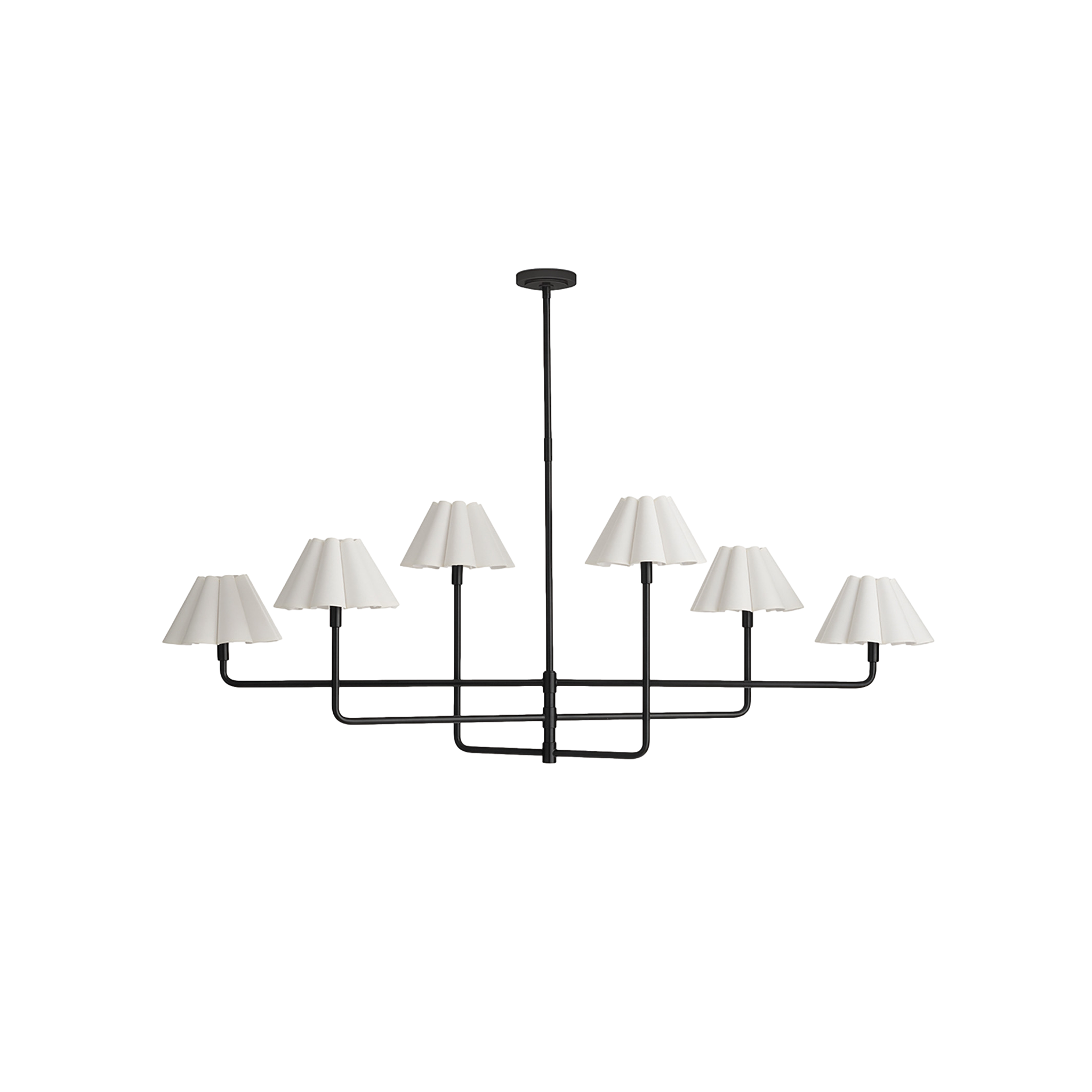 Polly Metal Chandelier (White)