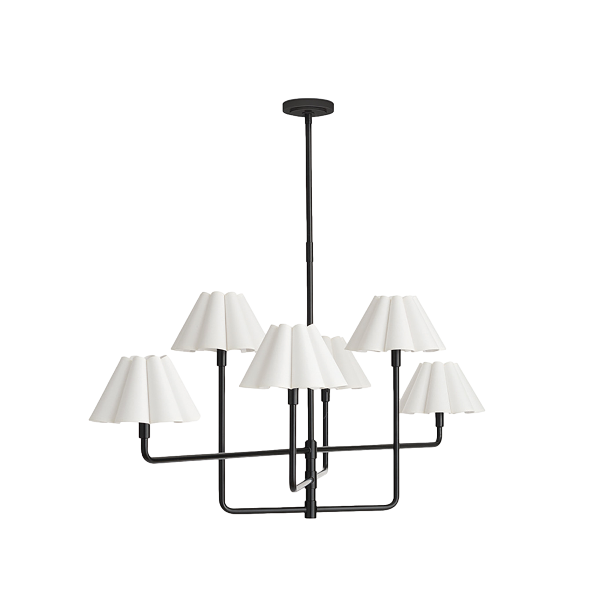 Polly Metal Chandelier (White)