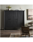 Renaud 3-Door Cabinet (Charcoal Oak)