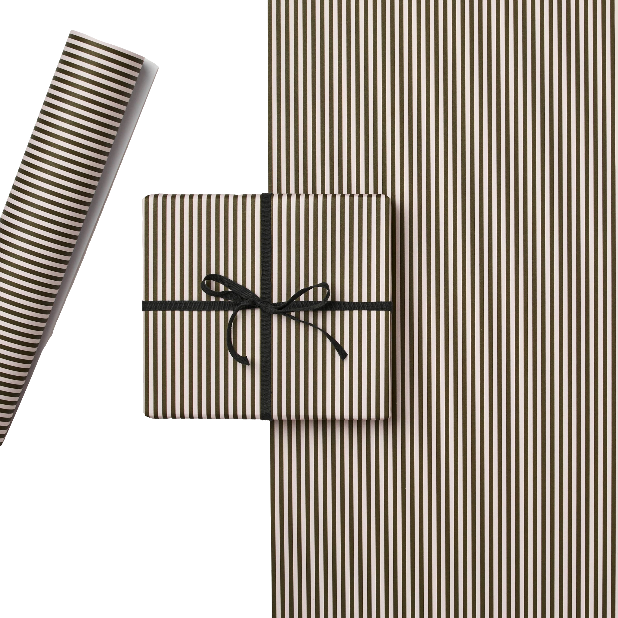 Thin Green Stripe Gift Wrap